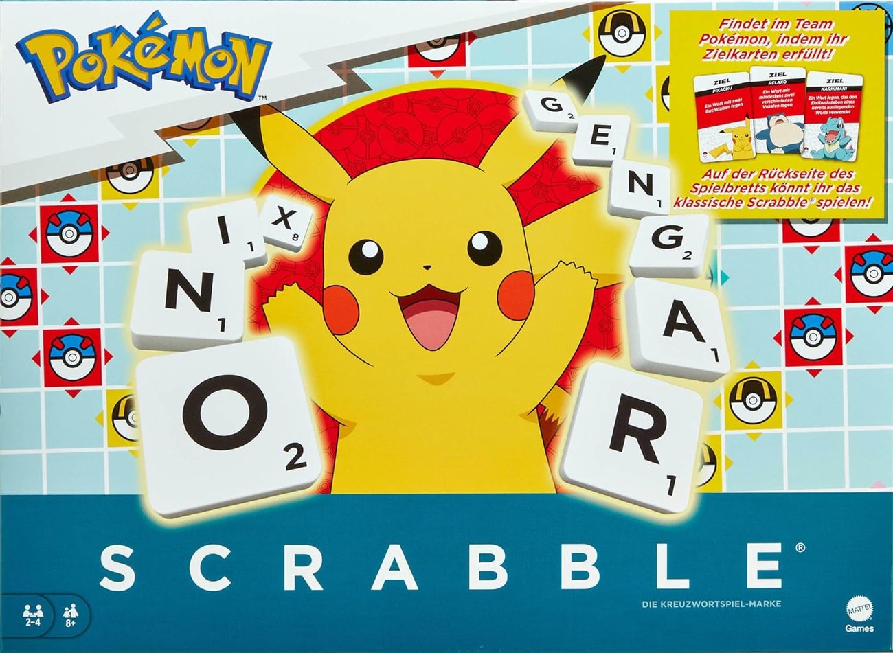 Mattel Scrabble Pokémon-Brettspiel