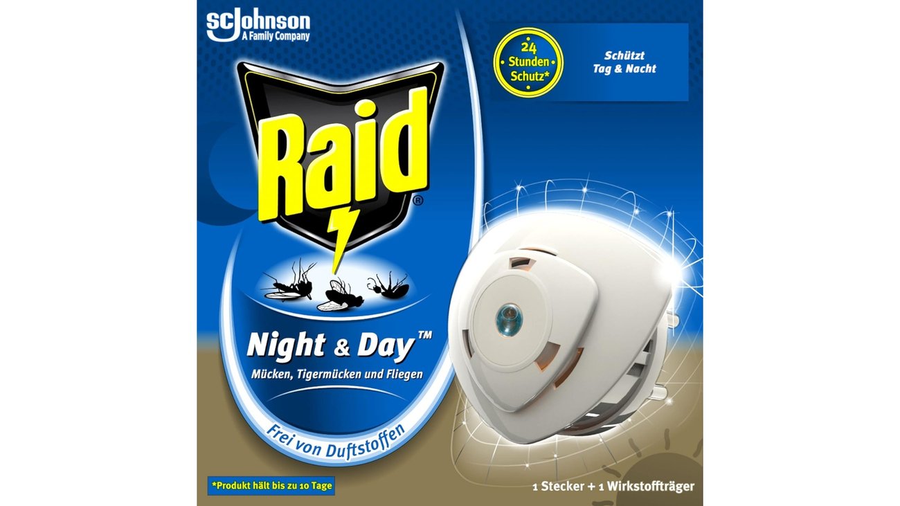 Raid Night & Day Elektrischer Mückenschutz