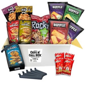 Tise Süsswaren Chips n Chill Box - Die Box zum Snacken (1Kg /12 Tüten)
