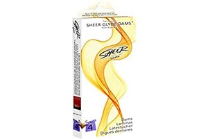 Sheer Glyde Dams WILDBERRY - 4 Latex-Lecktücher