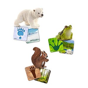 Schleich 42474 Wild Life Spielset - Schleich Lernkarten Wild Life