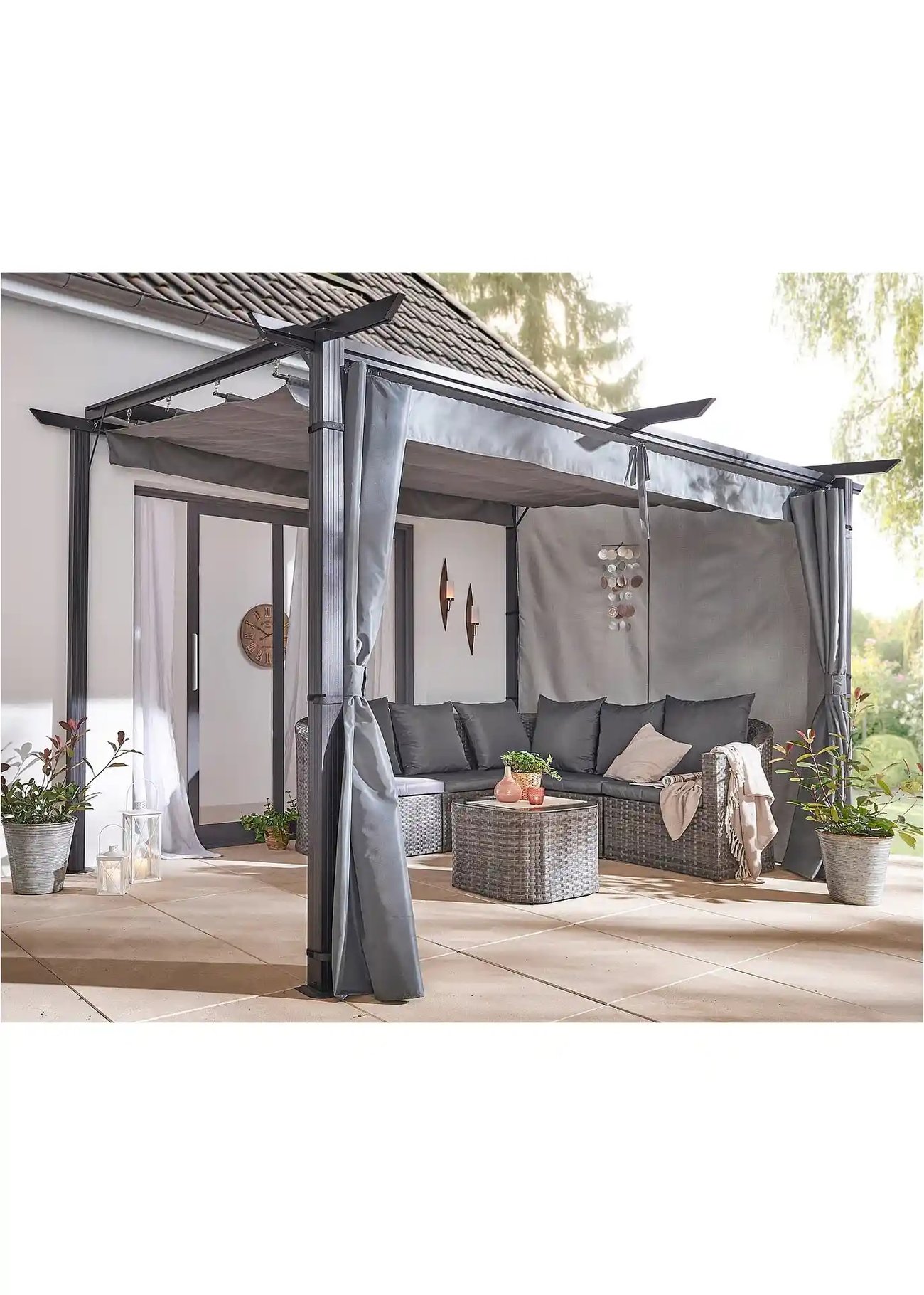 Pavillon open air zur Wandbefestigung