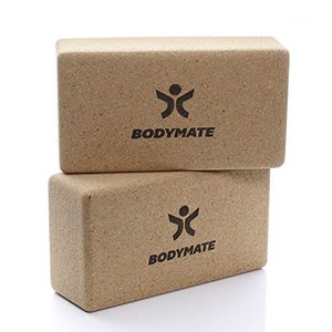 Bodymate 2er Set Yoga-Block aus Kork