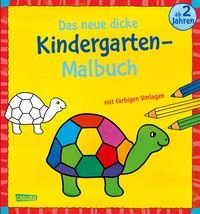 Das neue, dicke Kindergarten-Malbuch: Mit farbigen Vorlagen und lustiger Fehlersuche