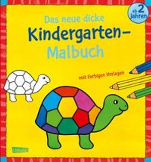 Das neue, dicke Kindergarten-Malbuch: Mit farbigen Vorlagen und lustiger Fehlersuche