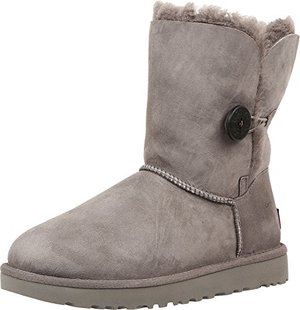 UGG Damen W BAILEY BUTTON II Schneestiefel, Grau (GREY), 41 EU