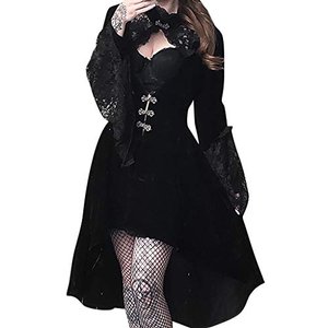 ZQ7WJ Damen Mittelalter Gothic Kostüm