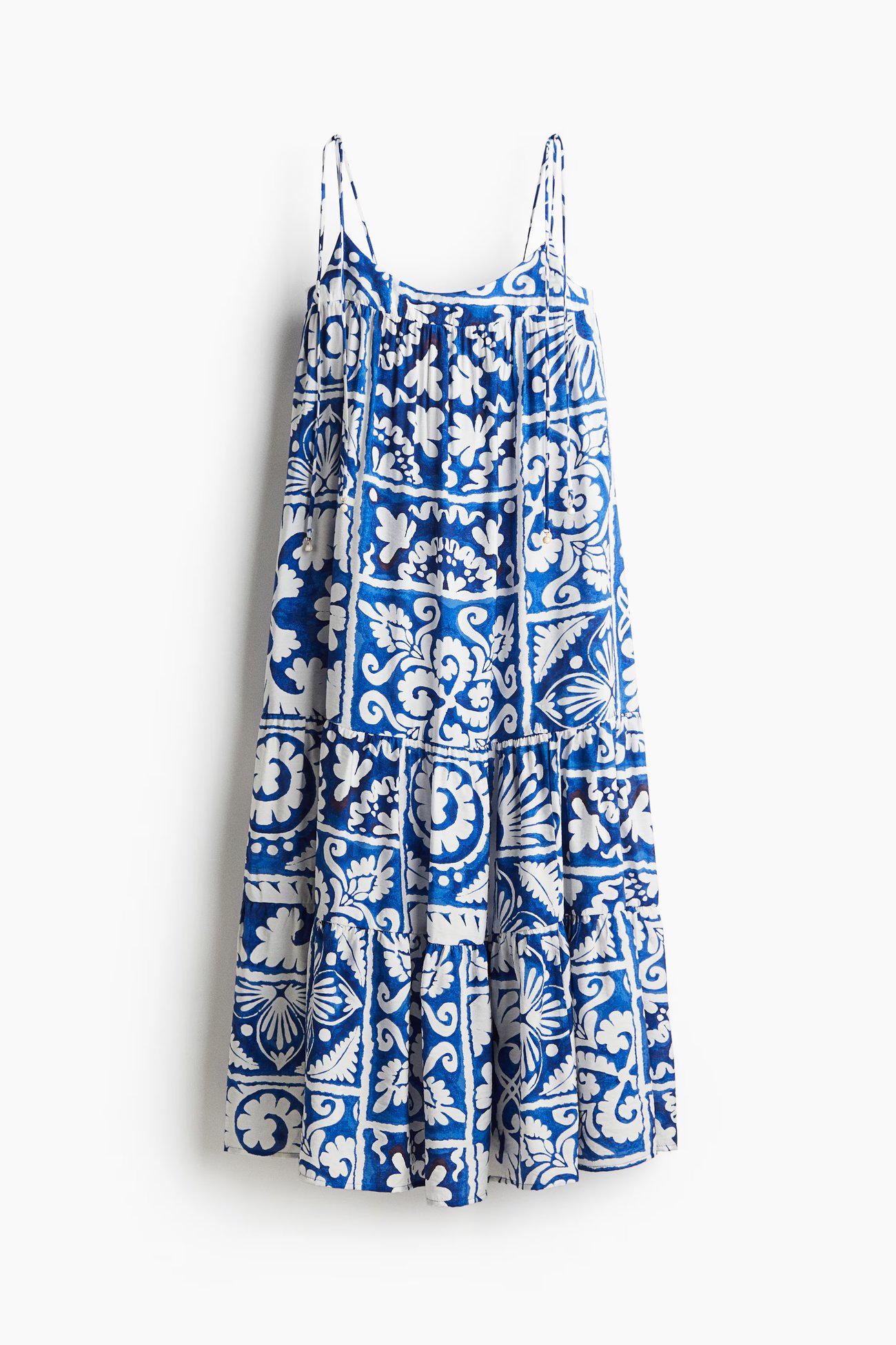 Maxikleid mit Bindeträgern