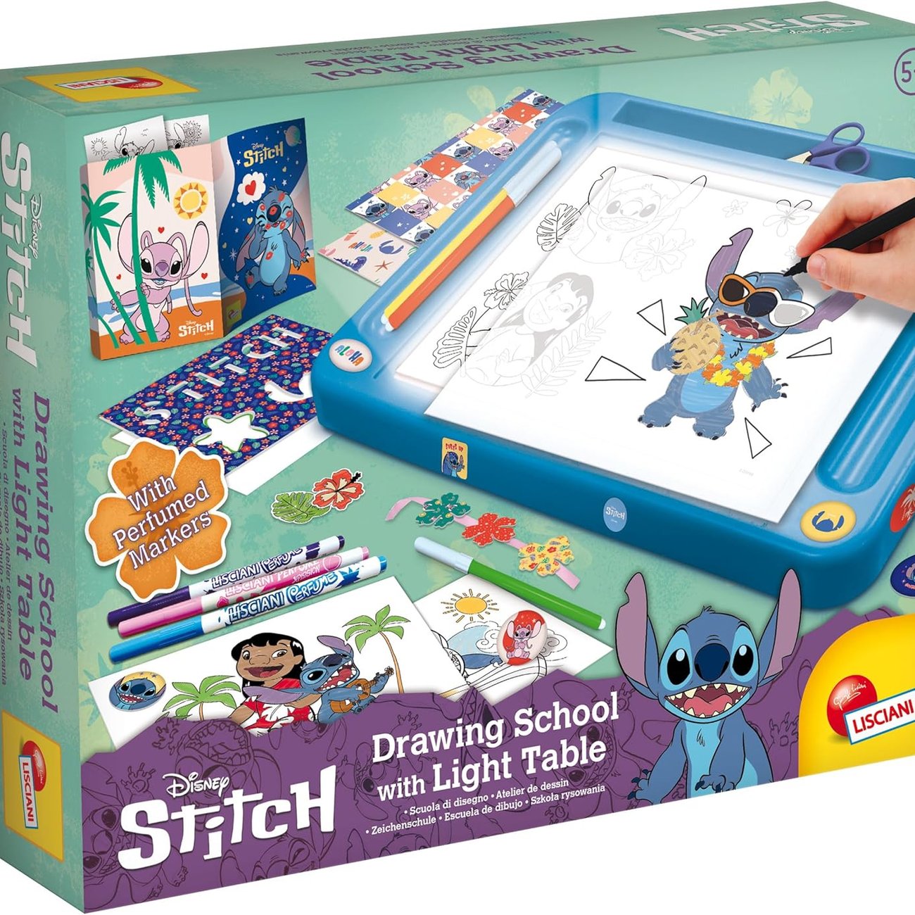 Lisciani - DISNEY STITCH - Projektions-Zeichenschule