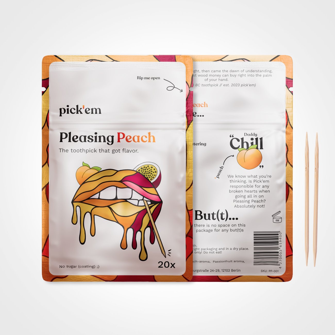 pick'em Zahnstocher mit Geschmack [6er Pack]