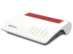 AVM Fritzbox 7590 AX (Wi-Fi 6) - Router mit 2.400 MBit/s (5GHz) & 1.200 MBit/s (2,4 GHz)