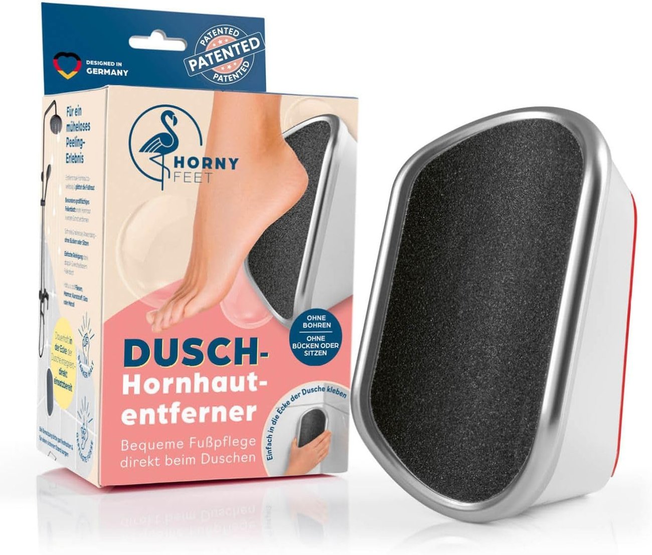 HornyFeet: Hornhautentferner für die Dusche