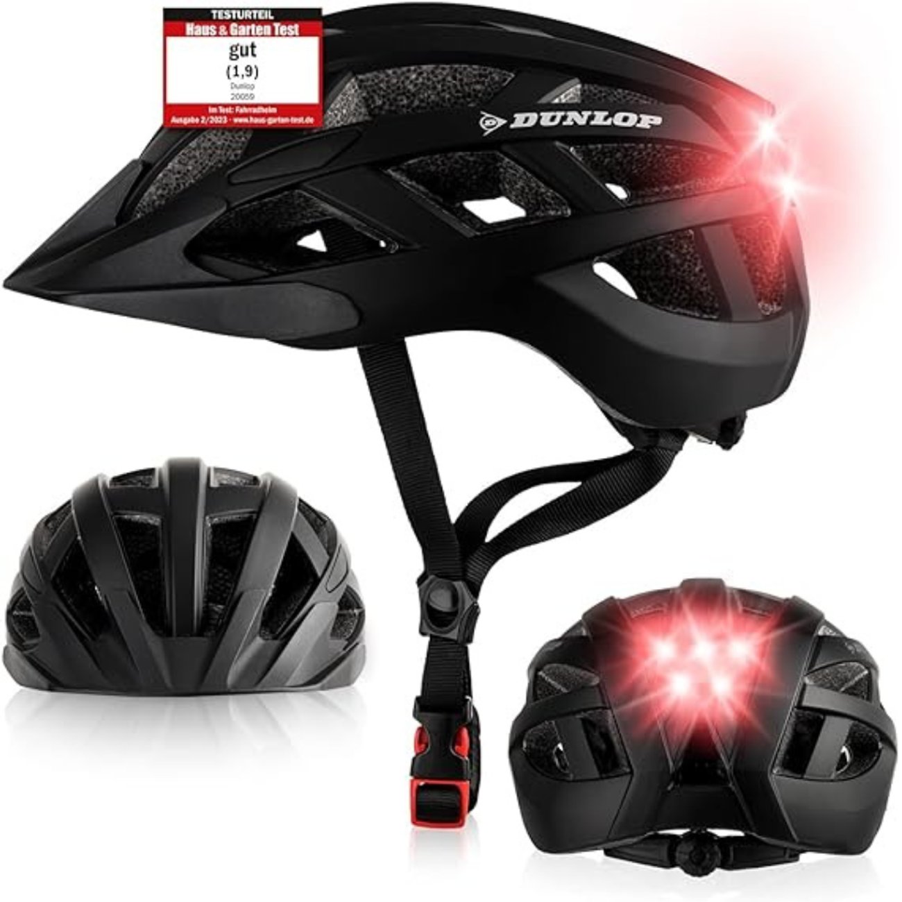 Dunlop Sports: Fahrradhelm mit Licht