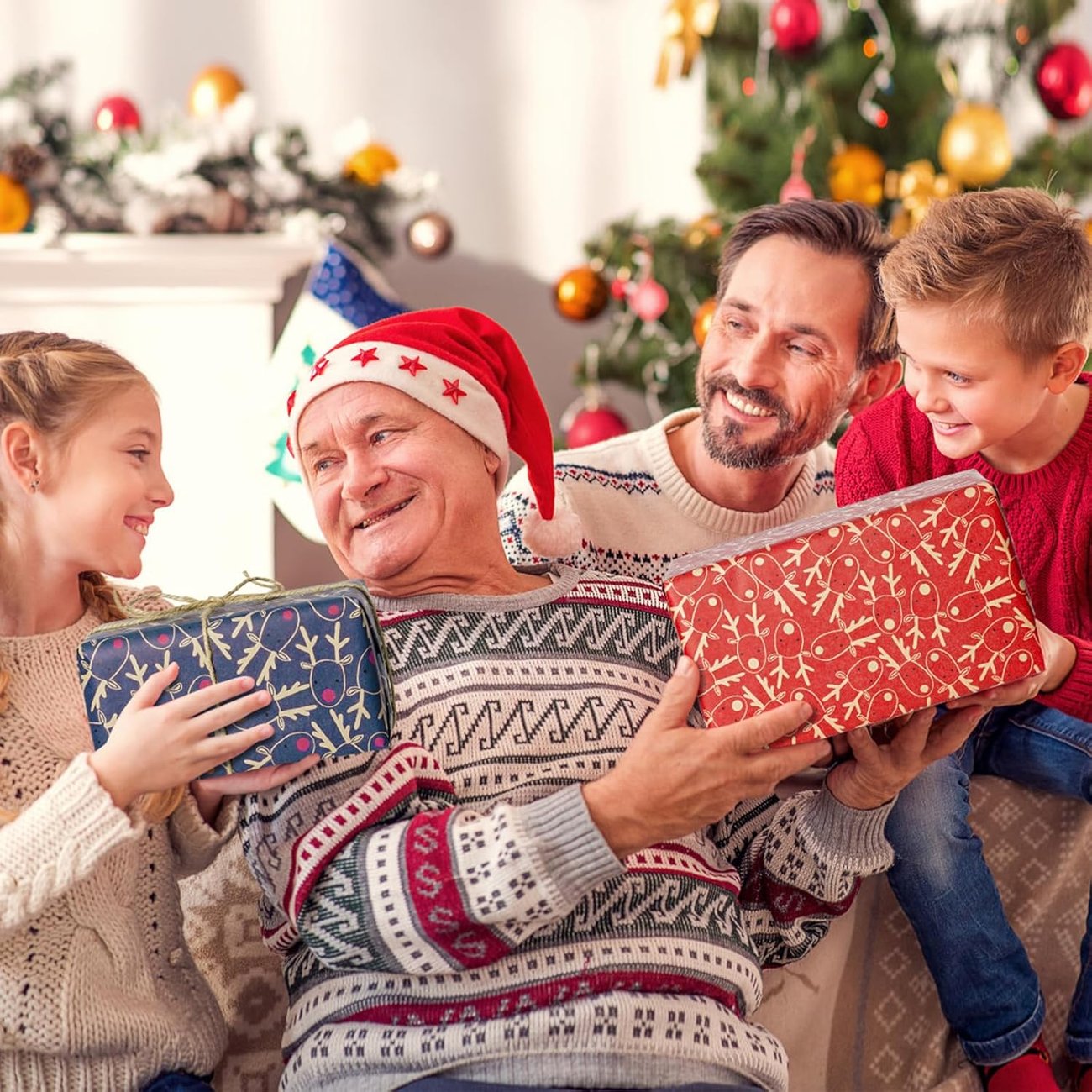 Geschenkpapier Weihnachten 3 Rollen