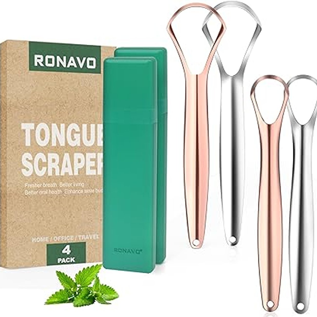 Metall-Zungenschaber von Ronavo