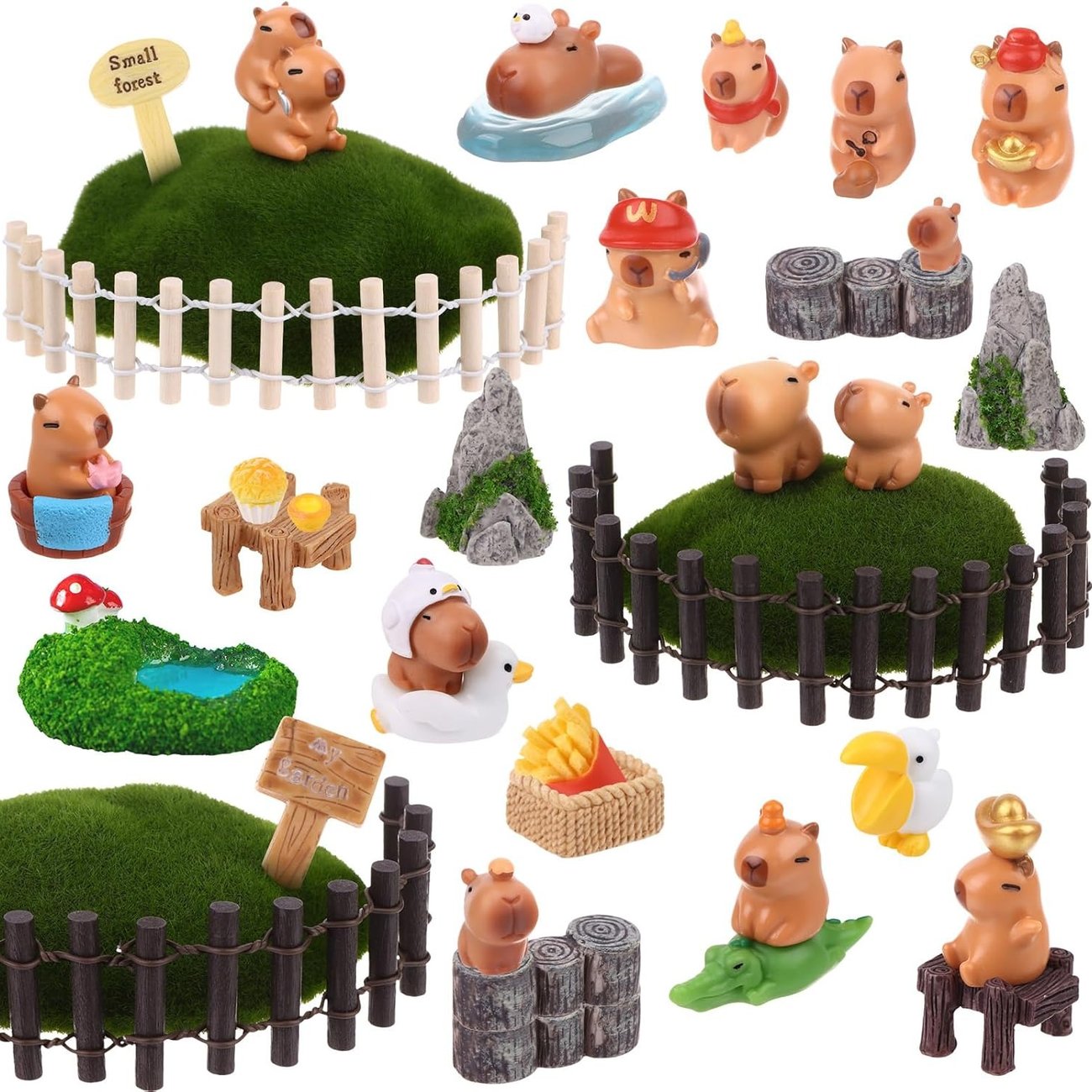 Mini Capybara Figuren | 48 Stk.