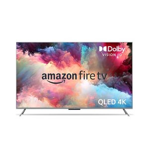 Amazon Fire TV Omni QLED Serie Smart-TV mit 65 Zoll (165 cm), 4K UHD, lokales Dimmen, Sprachst.