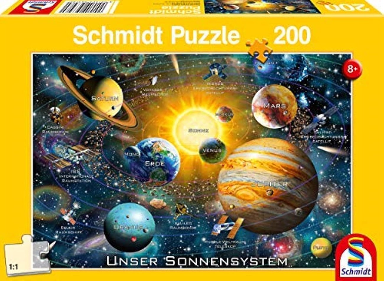 Schmidt Spiele 56308 Unser Sonnensystem, 200 Teile Kinderpuzzle