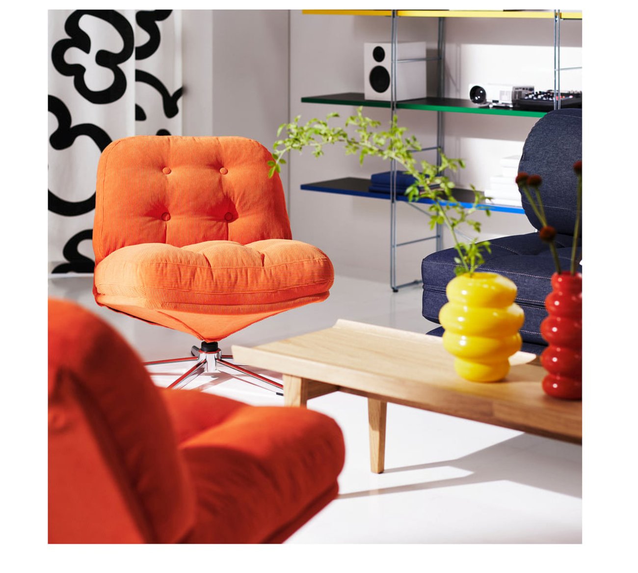 DYVLINGE Drehsessel - Kelinge orange