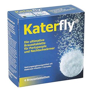 Katerfly Brausetabletten - 4 Stück - Elektrolyt-Vitamin C-Komplex