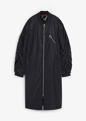 Blouson-Mantel mit Strickkragen