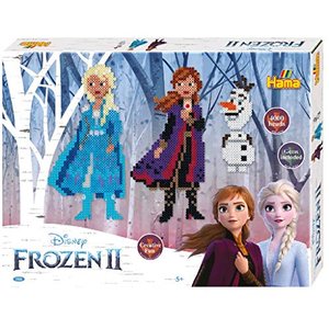 Hama Geschenk-Set Frozen 2 mit ca. 4.000 bunten Midi-Bügelperlen