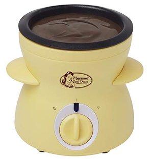 Bestron Schokoladen-Fondue für 2 Personen, Mini-Schokofondue-Set, inkl. 10xSpieße, 10xGabeln und 1xS