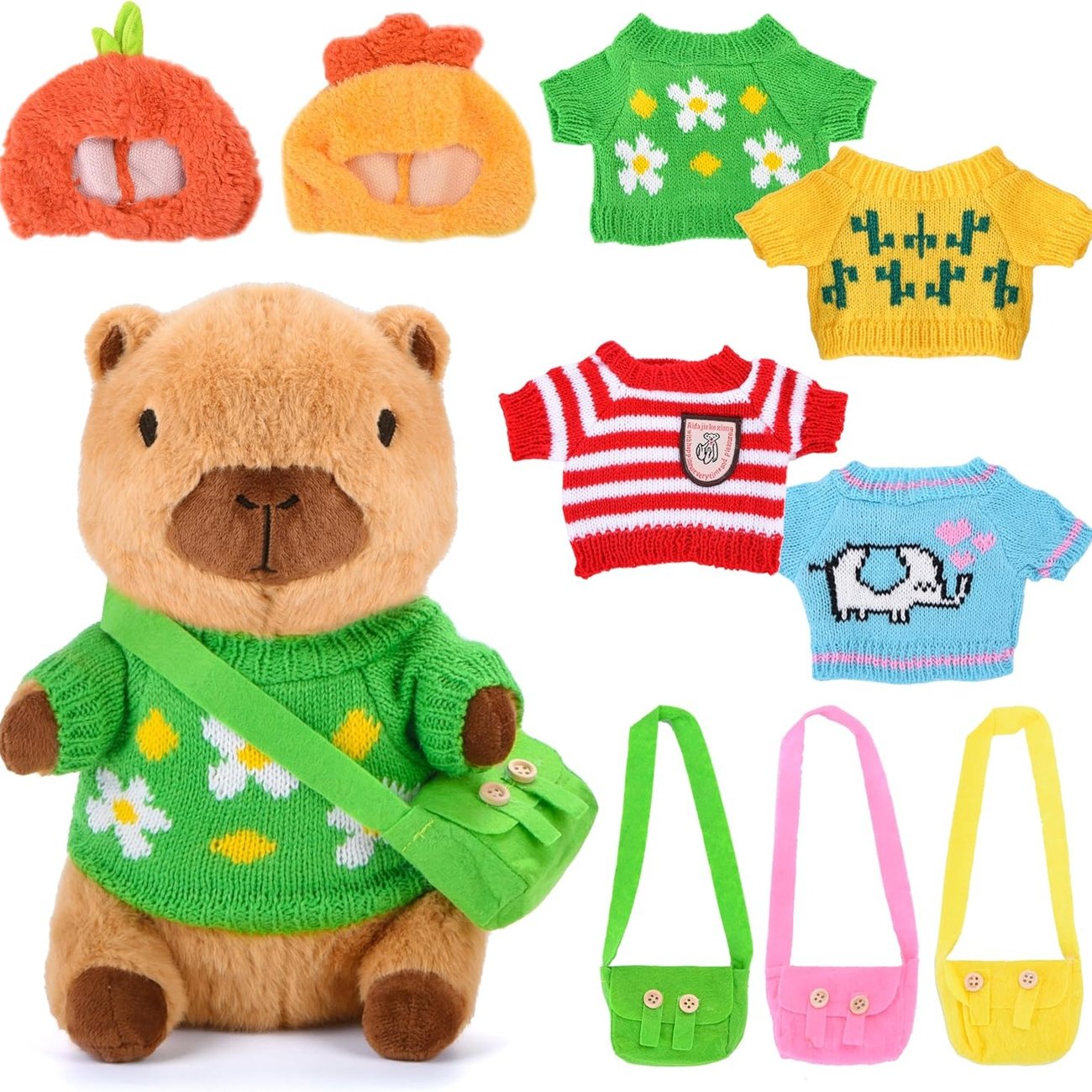 Charmofun Capybara Kuscheltier | inkl. Kleidung