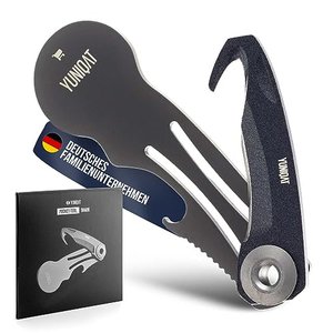 Yuniqat Pocket Tool Shark – Einkaufswagenlöser, Flaschenöffner, Paketmesser