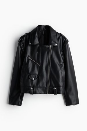 Bikerjacke - Schwarz - Damen