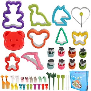 34 Stück Edelstahl Ausstechformen Set für Brot, Gemüse und Obst