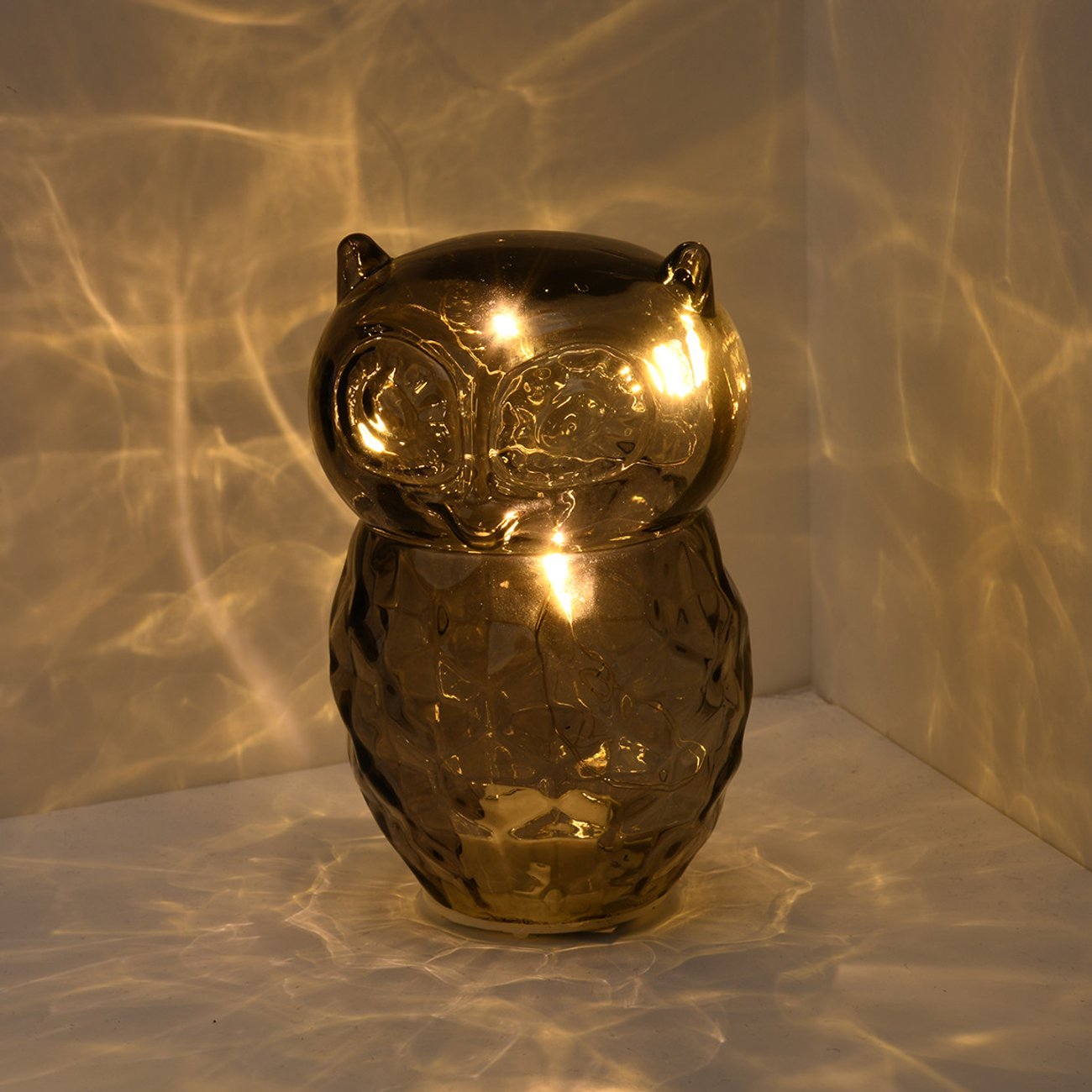 Kleine LED-Leuchte im Eulen-Design