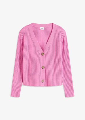 Gerippte Strickjacke