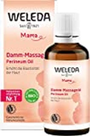 WELEDA Bio Damm Massageöl, Naturkosmetik Schwangerschafts- und Körperöl zur Erhöhung der Elastizität