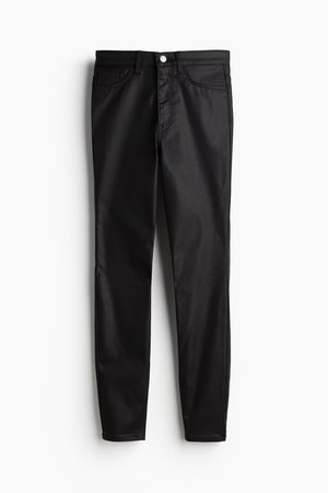 Ultra High Ankle Jeggings - Schwarz - Damen