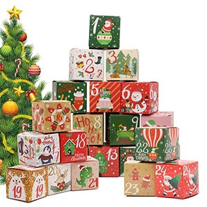 24 Adventskalender-Schachteln zum Befüllen