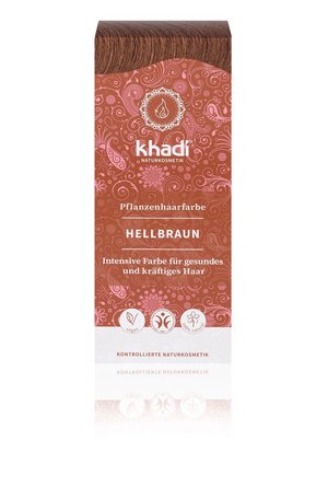 khadi Natural Cosmetics Pflanzenhaarfarbe Hellbraun