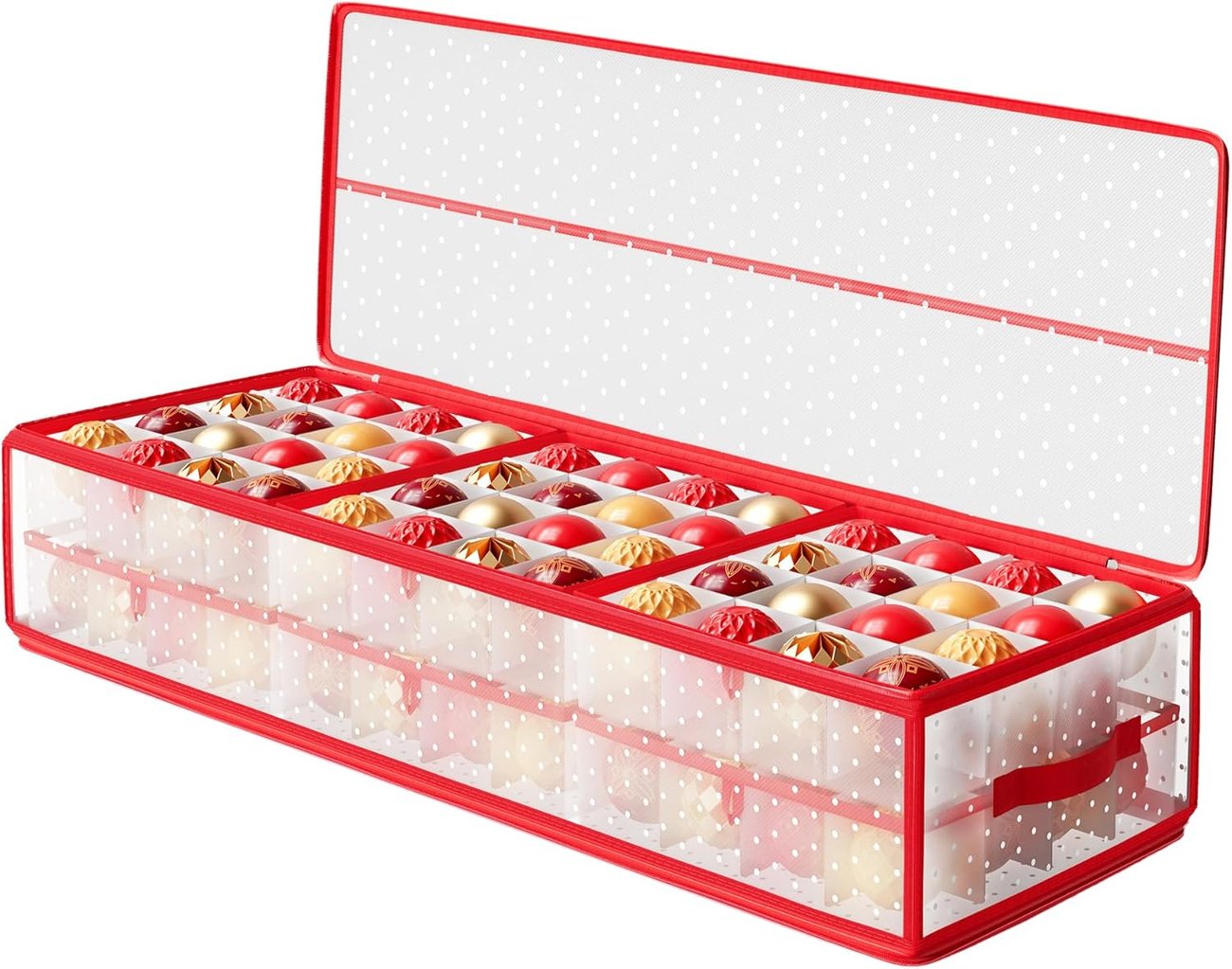 SONGMICS Aufbewahrungsbox für Weihnachtskugeln