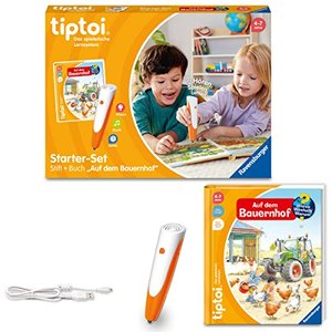 Ravensburger tiptoi Starter-Set: Stift und Bauernhof-Buch