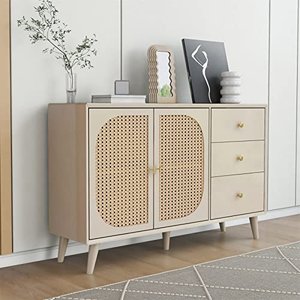 Sweiko Kommode mit Rattan-Türen