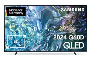 Samsung QLED 4K Q60D Fernseher 75 Zoll, Samsung TV mit Quantum Prozessor Lite 4K