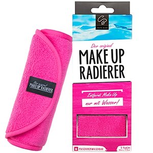 Der original MakeUp Radierer | Microfaser Abschminktuch (Tuch | 1 Stück, Pink)