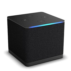 Amazon Fire TV Cube, lettore multimediale in streaming con controllo vocale con Alexa, Wi-Fi 6E, 4K Ultra HD