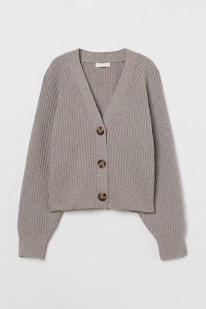 Gerippter Cardigan