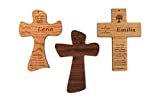 Taufkreuz mit Taufspruch personalisiert aus Holz, Geschenk zur Geburt und Taufe für Patenkind