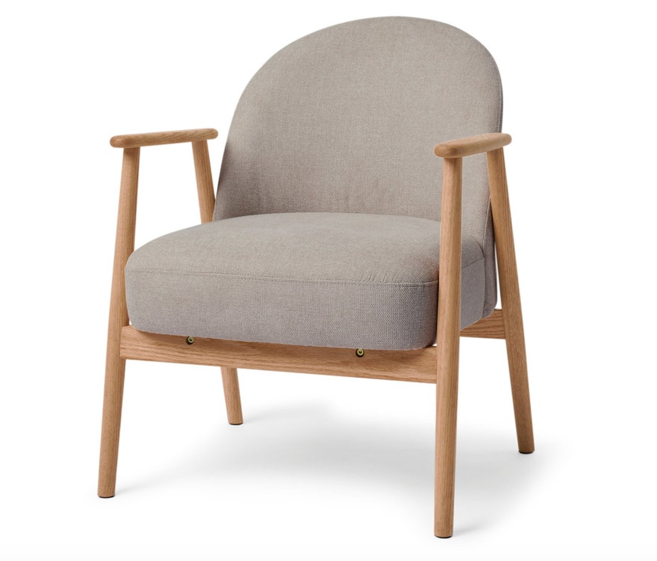 Sessel mit Armlehnen und Gestell aus Holz