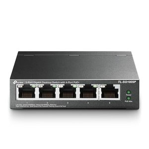 PoE-Switch - 5-Port-Gigabit - Strom und LAN-Anschluss in einem - TP-Link TL-SG1005P