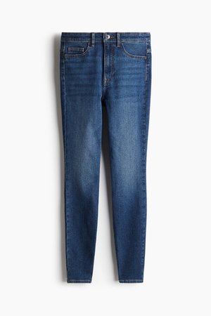 Ultra High Ankle Jeggings - Blau - Damen