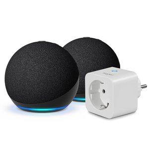 Echo Dot (5. Generation) | Anthrazit, 2er pack + Sengled Smart Plug