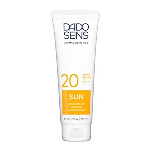 Dado Sens Sun Sonnen Fluid SPF 20  125ml - dermatologisch entwickelter Hautschutz bei sensibler und 